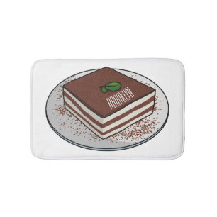 Tiramisu cake Cartoon Badematte