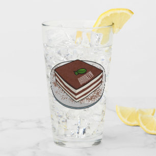 Tiramisu cake Cartoon Glas