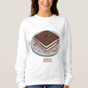 Tiramisu cake Cartoon Sweatshirt