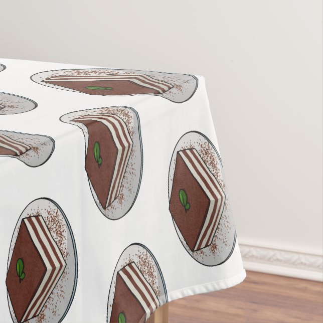 Tiramisu cake Cartoon Tischdecke (Beispiel)
