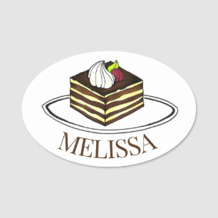 Tiramisu Italian Espresso Cake Dessert Bäckerei Namensschild