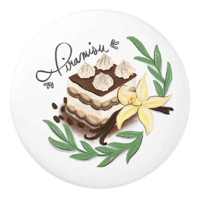 Tiramisu  keramikknauf (Vorderseite)