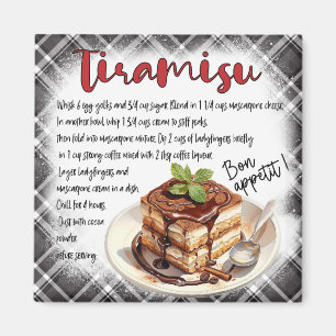 Tiramisu-Rezept Magnet