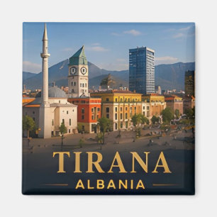 Tirana Albanien modernes europäisches Reiseziel Magnet