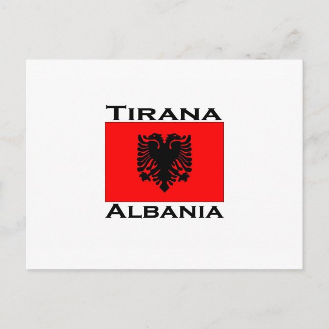 Tirana, Albanien Postkarte (Vorderseite)