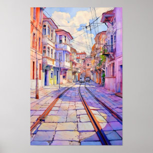 Tirana Albanien Urban Art Poster