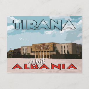 Tirana, Besuch Albaniens Postkarte
