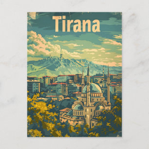 Tirana Vintag Postkarte