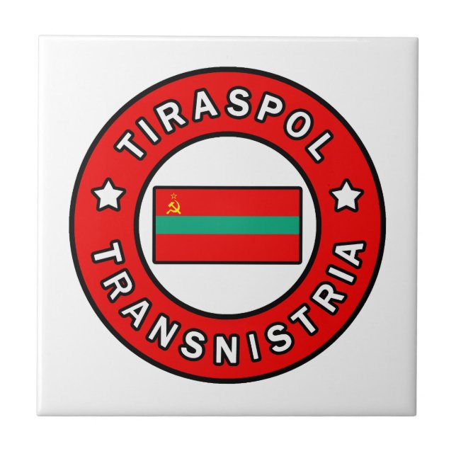 Tiraspol Transnistria Fliese (Vorderseite)