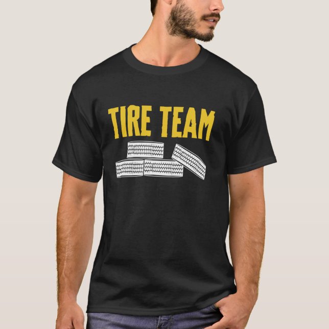 Tire Guy Team Wheel Rims Change Mechanic T-Shirt (Vorderseite)