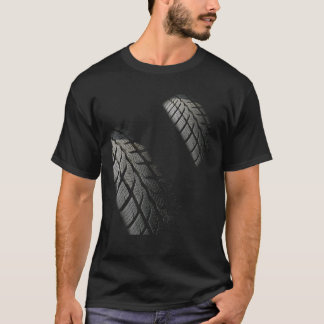 Tire Track Of Dirt Racing Car Bike SkidMark Motocr T-Shirt