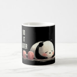 Tired Panda Gym – Cute Funny Workout Art Kaffeetasse