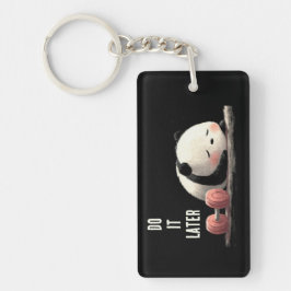 Tired Panda Gym – Cute Funny Workout Art Schlüsselanhänger