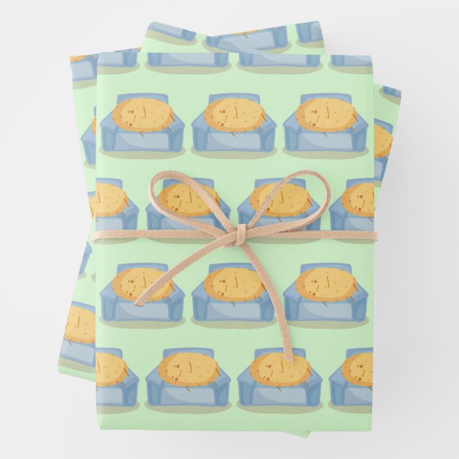 Tired Potato Geschenkpapier Set (Beispiel)