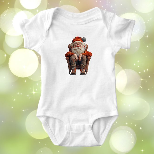Tired Santa 2 Baby Bodysuit Strampler (Von Creator hochgeladen)