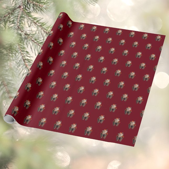 Tired Santa 2 Wrapping Paper Geschenkpapier (Von Creator hochgeladen)