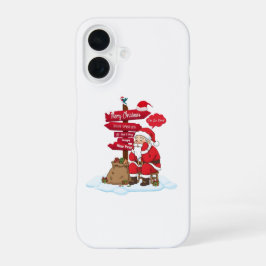 Tired Santa iPhone 16 Slim Fit Case Christmas Gift iPhone 16 Hülle