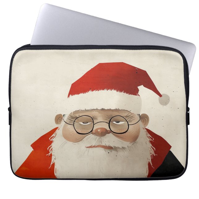 Tired Santa Laptopschutzhülle (Vorderseite)