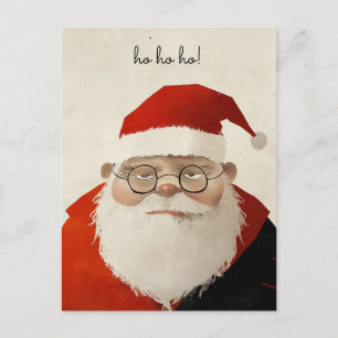 Tired Santa Postkarte