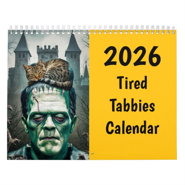 Tired Tabbies Calendar Kalender (Titelbild)