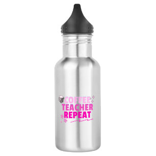Tired Teachers Club Flasche – Lustiges Geschenk fü Edelstahlflasche