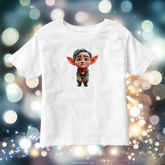Tired Vater Weihnachts-Elf Kleinkind T-Shirt (Von Creator hochgeladen)