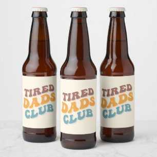 Tired Vaters Club Funny Bierflaschenetikett