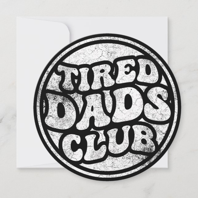 Tired Vaters Club Funny Einladung (Vorderseite)