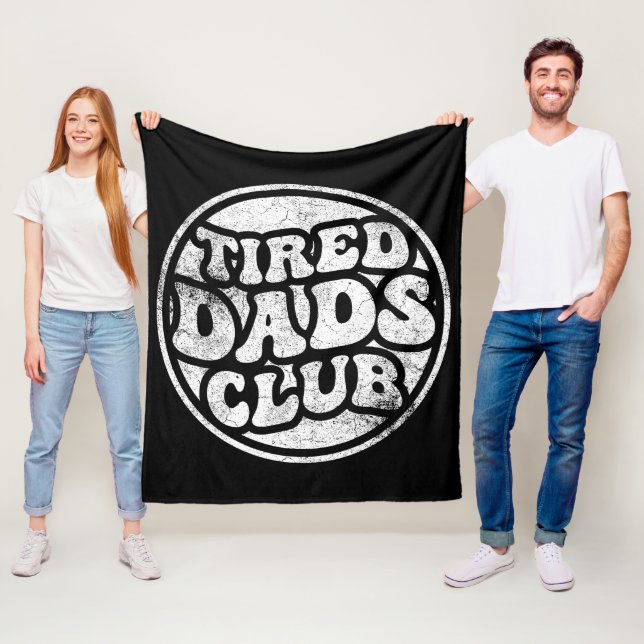 Tired Vaters Club Funny Fleecedecke (Beispiel)