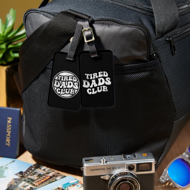 Tired Vaters Club Funny Gepäckanhänger (Vorderseite & Rückseite)