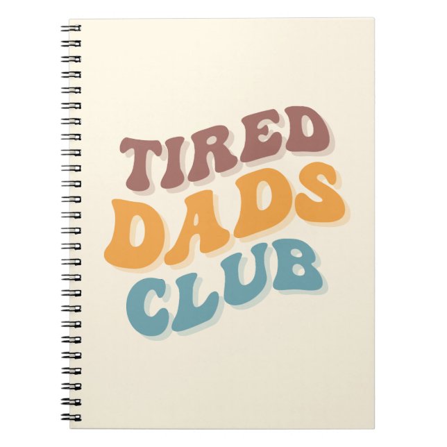 Tired Vaters Club Funny Notizblock (Vorderseite)