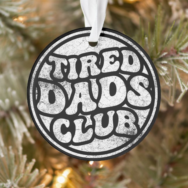 Tired Vaters Club Funny Ornament (Baum)