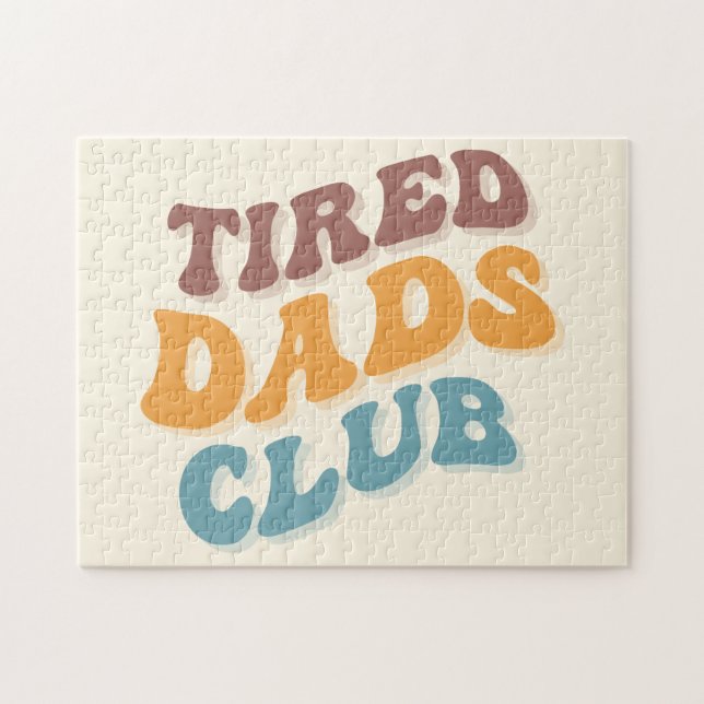 Tired Vaters Club Funny Puzzle (Horizontal)