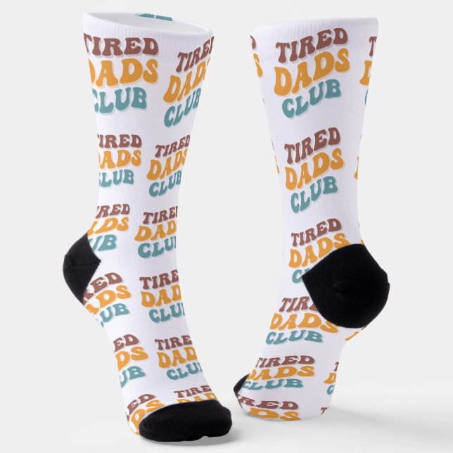 Tired Vaters Club Funny Socken (Gewinkelt)