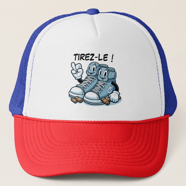 TIREZ-LE-Französisch! Truckerkappe (Vorderseite)