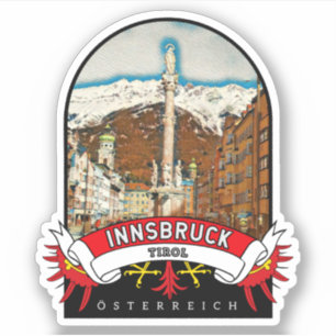 Tiro Innsbruck Österreich Souvenir Aufkleber