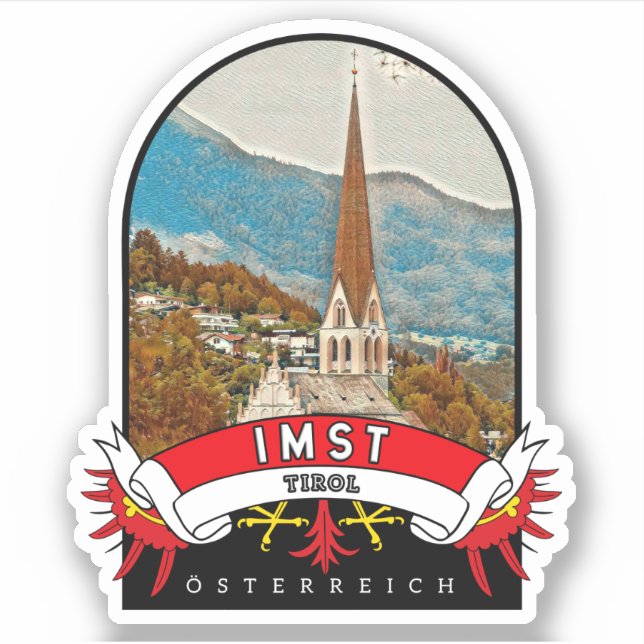 Tirol Imst Österreich Souvenir Aufkleber (Vorderseite)