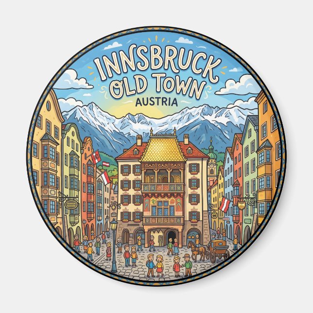 Tirol Österreich Magnet (Vorne)