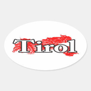 Tirol Ovaler Aufkleber