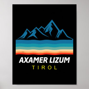 Tirol Skifahren Axamer Lizum Ski Snowboard Geschen Poster