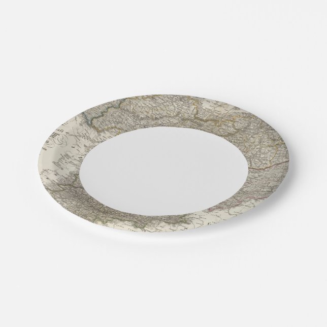 Tirol, Voralberg, Liechtenstein Pappteller (Schrägansicht)