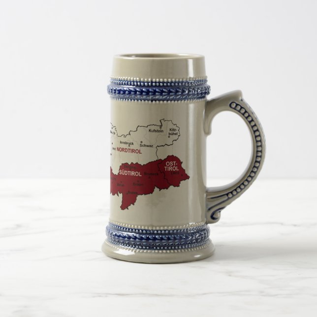 Tiroler Heimatland Bierglas (Rechts)