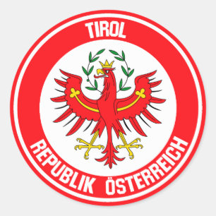 Tiroler RundEmblem Runder Aufkleber
