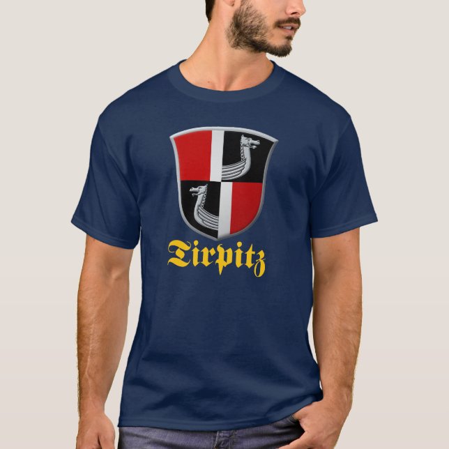 Tirpitz-Schlachtschiff-Wappen T-Shirt (Vorderseite)