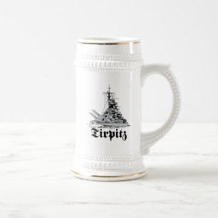 Tirpitz Seeleute Stein Bierglas