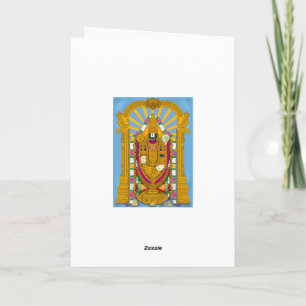 Tirupati Balaji Grußkarte, Home Decor & Wand D Karte