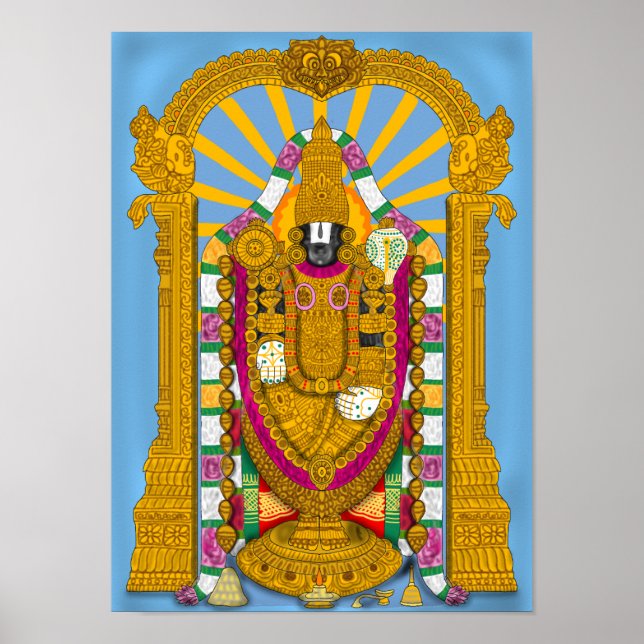 Tirupati Balaji Poster für Home & Wanddekoration (Vorne)