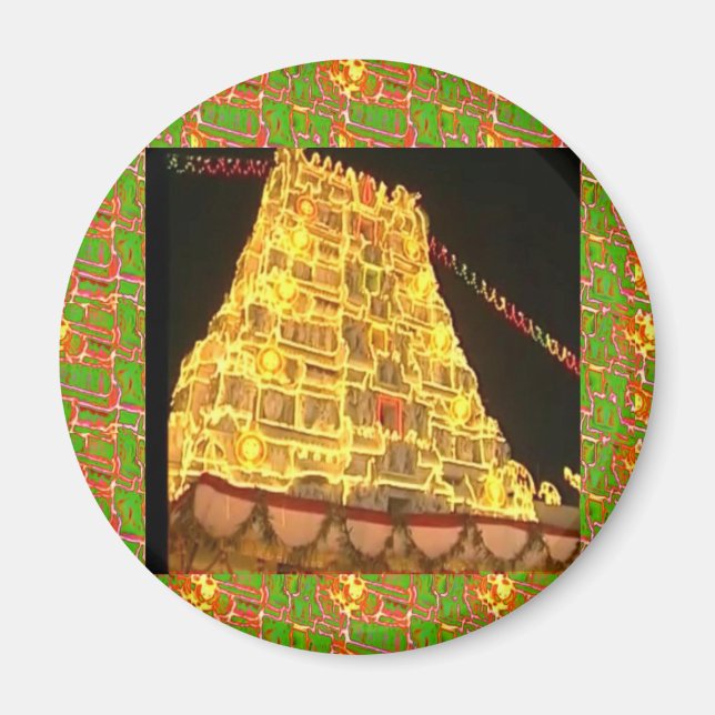 TIRUPATI Hindu Tempel: Südindien Magnet (Vorne)