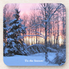 'Tis die Jahreszeit herauf Nord   Winterurlaube Getränkeuntersetzer