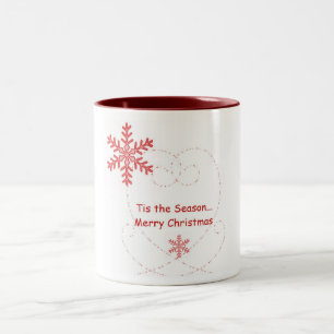 Tis die Jahreszeit-Kaffee-Tasse Zweifarbige Tasse